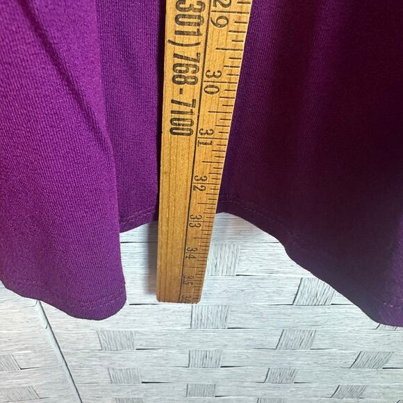 Lane Bryant 3/4 sleeve T-shirt purple romantic whimsygoth normcore plus size - Picture 9 of 11